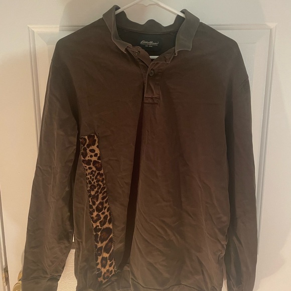 Upcycled Eddie Bauer Polo Shirt - Picture 1 of 3